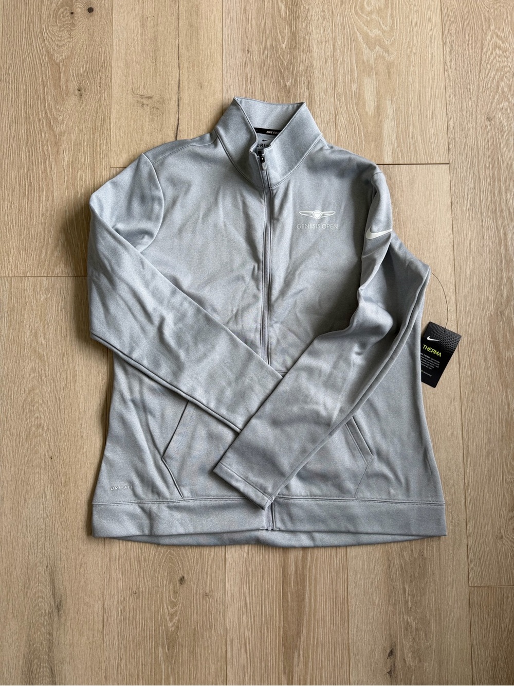 Women’s Nike Gray Genesis Open Therma-Fit Full Zip Jacket -Size L, NWT